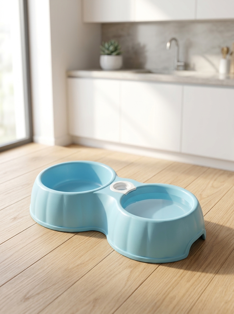 2-in-1 Feeding Bowl for Dogs & Cats (Small)