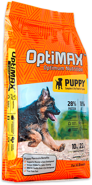 Optimax Complete Puppy Dry Food – 100% Complete & Balanced Nutrition for Puppies (10kg)