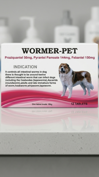 Wormer-Pet Tablet - Dewormer for Pets